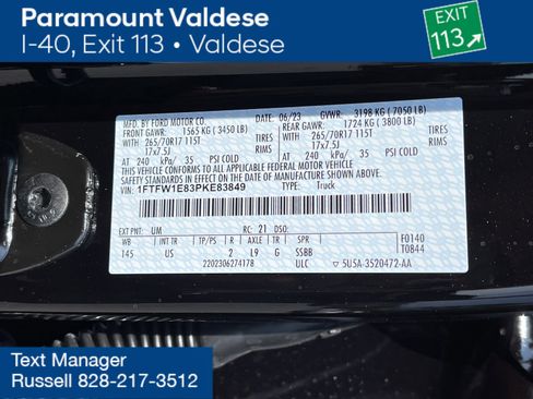 Used 2023 Ford F150 XLT w/ Equipment Group 301A Mid image 29