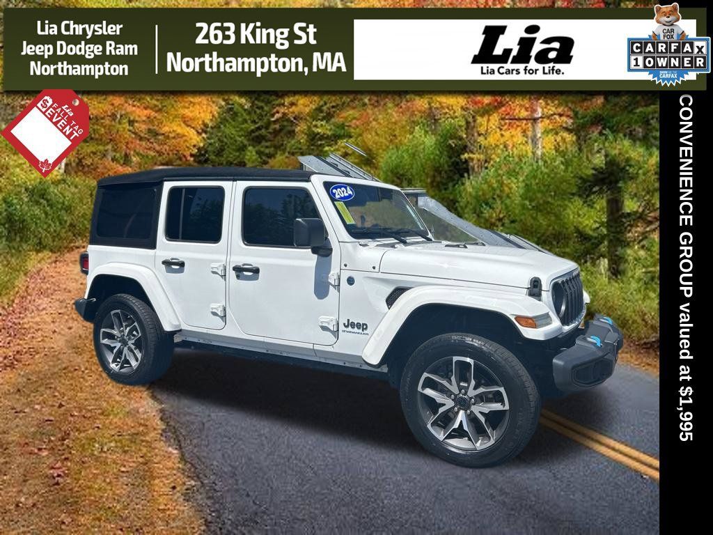 Certified 2024 Jeep Wrangler Unlimited w/ Convenience Group AWD/4WD image 1