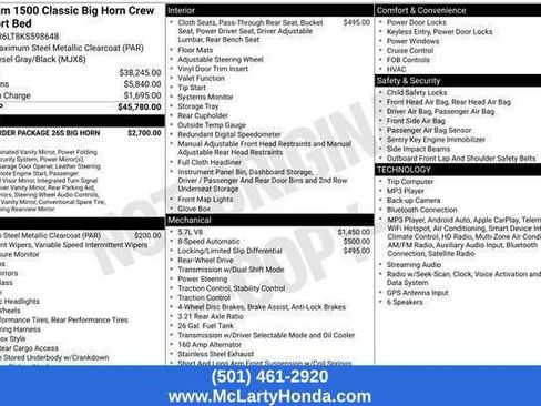 Used 2019 RAM 1500 Big Horn RWD image 14