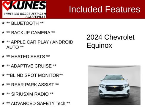 Used 2024 Chevrolet Equinox LT AWD/4WD image 2