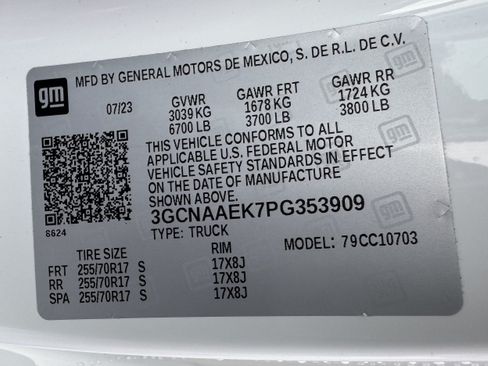 Used 2023 Chevrolet Silverado 1500 W/T RWD image 20