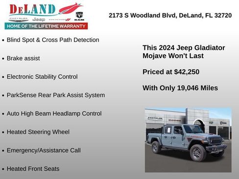 Used 2024 Jeep Gladiator Mojave w/ Safety Group AWD/4WD image 18