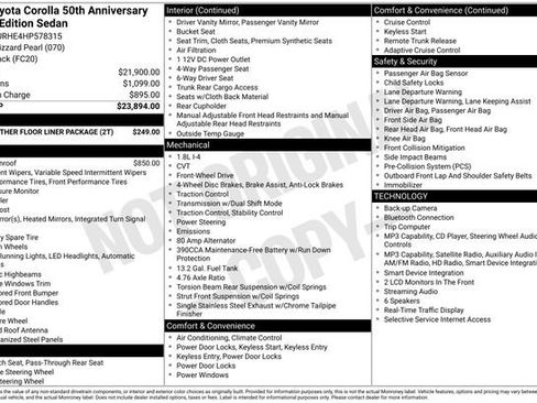 Used 2017 Toyota Corolla SE 50th Anniversary FWD image 16