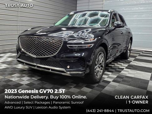 Used 2023 Genesis GV70 2.5T w/ Advanced Package AWD/4WD image 1