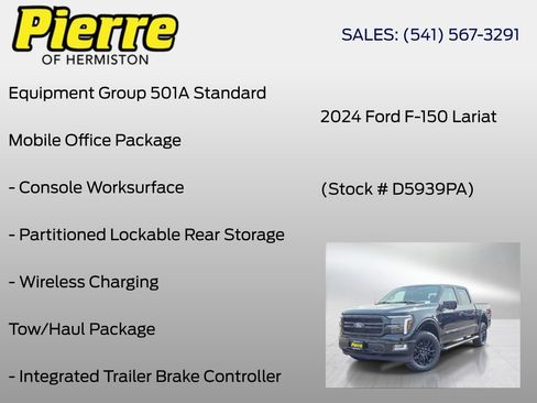 Used 2024 Ford F150 Lariat w/ Bed Utility Package AWD/4WD image 6