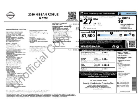 Used 2020 Nissan Rogue S w/ Special Edition Package image 33