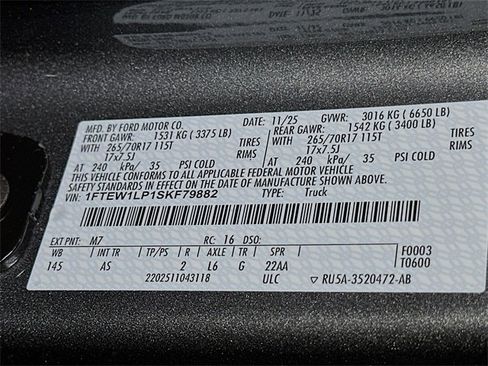 New 2025 Ford F150 XL w/ Equipment Group 103A High image 17