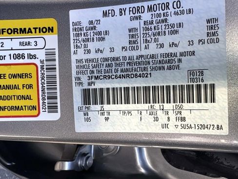 Used 2022 Ford Bronco Sport Outer Banks w/ Tech Package image 30