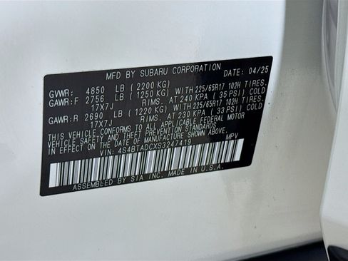 Used 2025 Subaru Outback Premium w/ Popular Package #1A AWD/4WD image 37