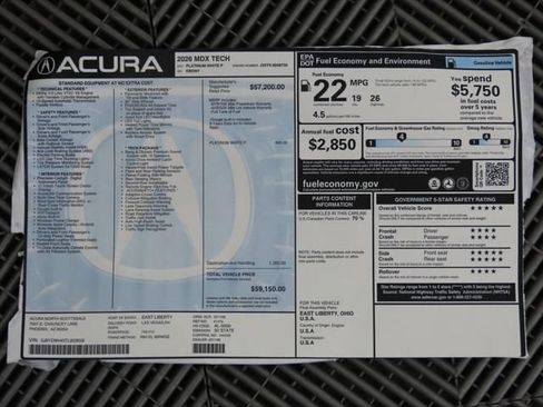 Used 2026 Acura MDX w/ Technology Package FWD image 10
