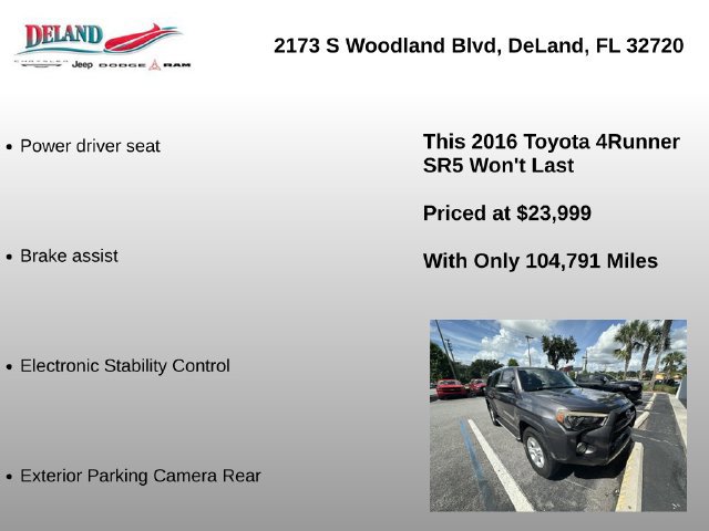 Used 2016 Toyota 4Runner SR5 RWD image 4