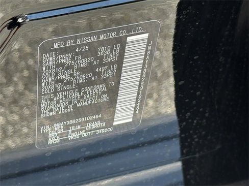 New 2025 Nissan Armada SL w/ Captain's Chari Seat Package image 28