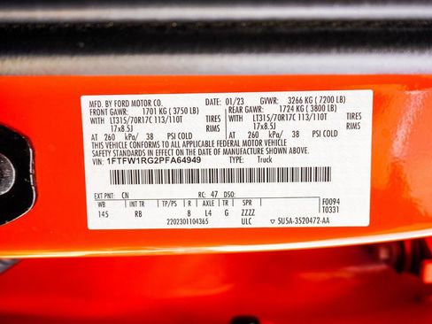 Used 2023 Ford F150 Raptor w/ Raptor Carbon Fiber Package image 42