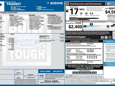 Used 2020 Ford Transit 150 XLT RWD image 6
