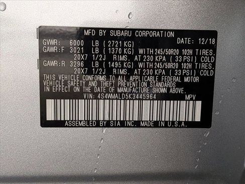 Used 2019 Subaru Ascent Limited image 27