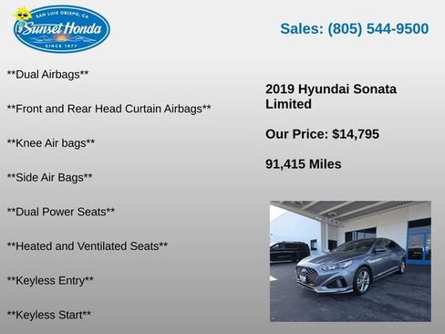 Used 2019 Hyundai Sonata Limited w/ Ultimate Package 04 FWD image 6