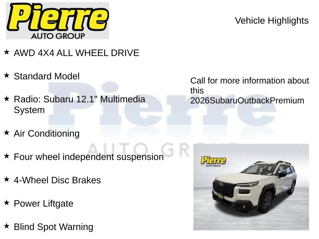 Used 2026 Subaru Outback Premium AWD/4WD image 7