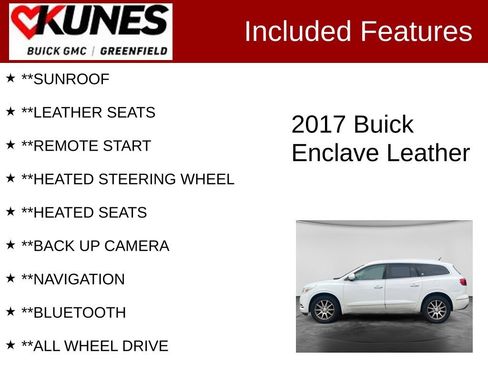 Used 2017 Buick Enclave Leather AWD/4WD image 2