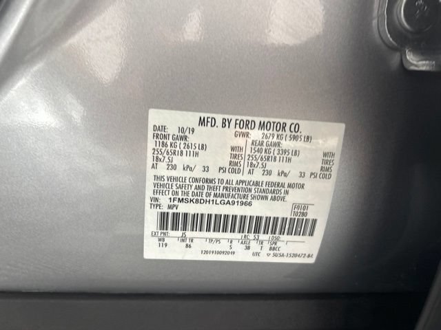 Used 2020 Ford Explorer XLT AWD/4WD image 18