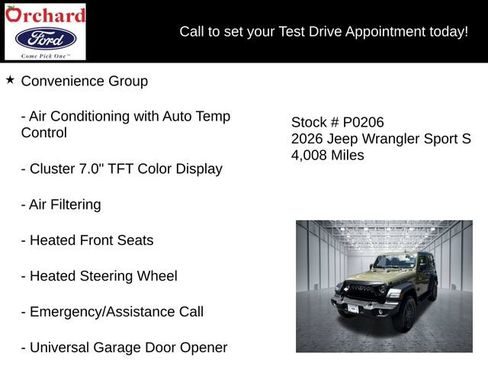 Used 2026 Jeep Wrangler Sport AWD/4WD image 19
