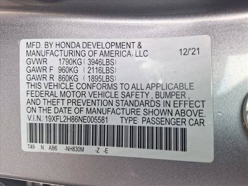 Used 2022 Honda Civic Sport image 23