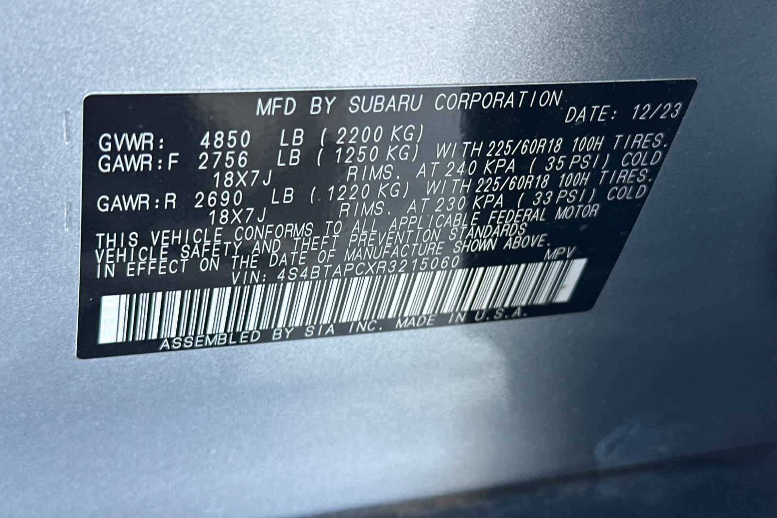Certified 2024 Subaru Outback Touring AWD/4WD image 28