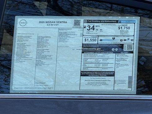 New 2025 Nissan Sentra SV w/ All-Weather Package image 28