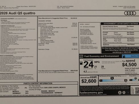 New 2026 Audi Q5 2.0T AWD/4WD image 36