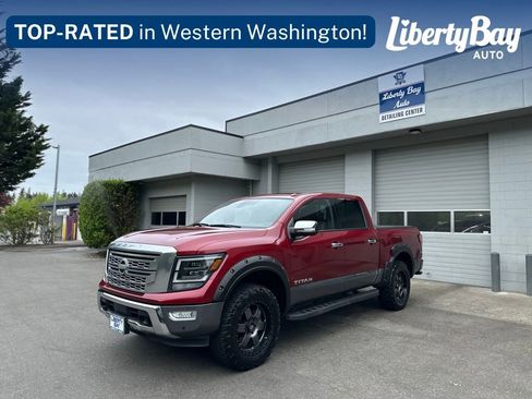 Used 2021 Nissan Titan Platinum Reserve w/ Moonroof Package AWD/4WD image 1