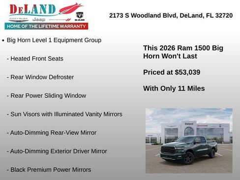 New 2026 RAM 1500 Big Horn w/ Night Edition AWD/4WD image 6