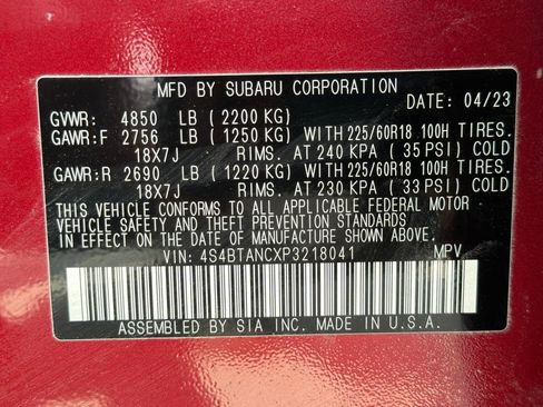 Certified 2023 Subaru Outback Limited AWD/4WD image 53