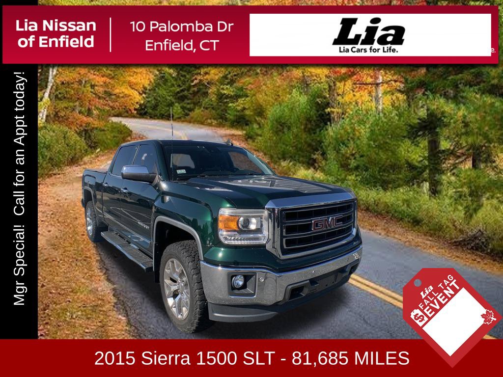 Used 2015 GMC Sierra 1500 SLT w/ SLT Crew Cab Value Package AWD/4WD image 1