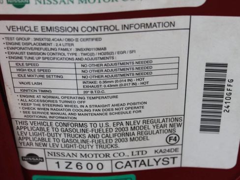 Used 2003 Nissan Frontier XE image 20