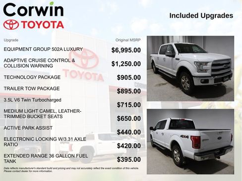 Used 2016 Ford F150 Lariat w/ Equipment Group 502A Luxury image 4