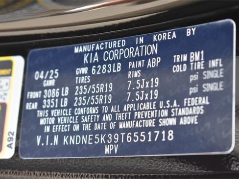 New 2026 Kia Carnival SX image 38