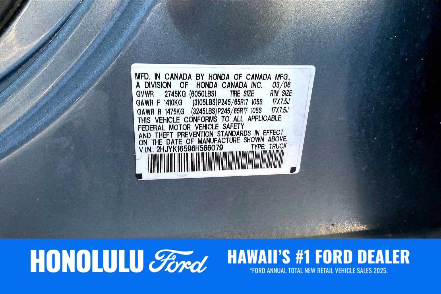 Used 2006 Honda Ridgeline RTL image 20