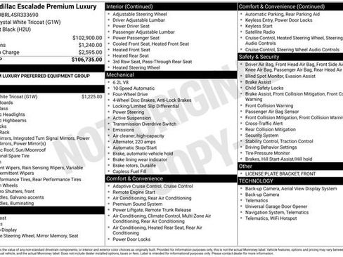 Certified 2025 Cadillac Escalade Premium Luxury AWD/4WD image 2