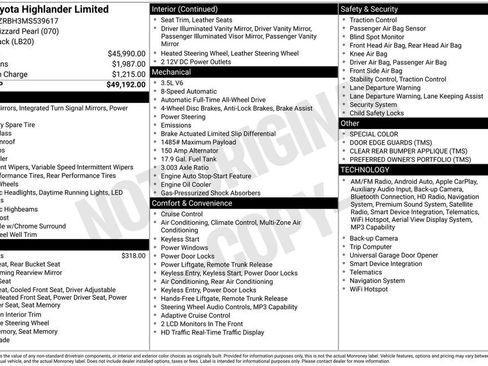 Used 2021 Toyota Highlander Limited AWD/4WD image 23