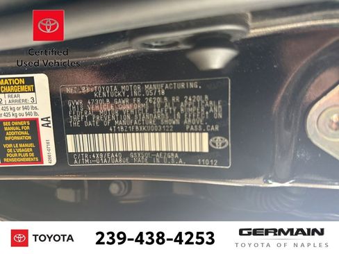 Certified 2019 Toyota Avalon XLE w/ Moonroof Package image 23