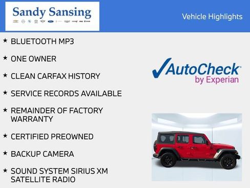 Certified 2022 Jeep Wrangler Unlimited Sport image 6