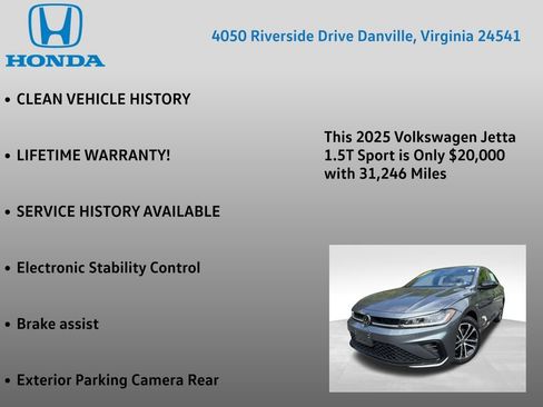 Used 2025 Volkswagen Jetta Sport FWD image 7