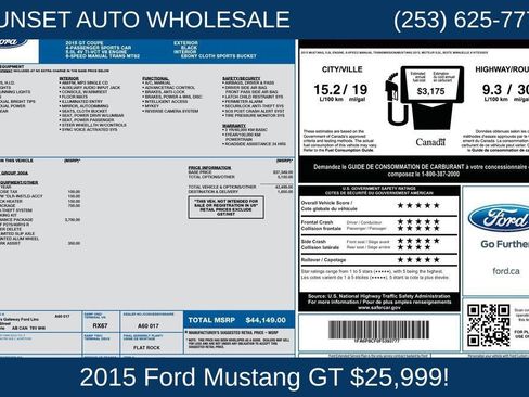 Used 2015 Ford Mustang GT w/ GT Performance Package RWD image 38