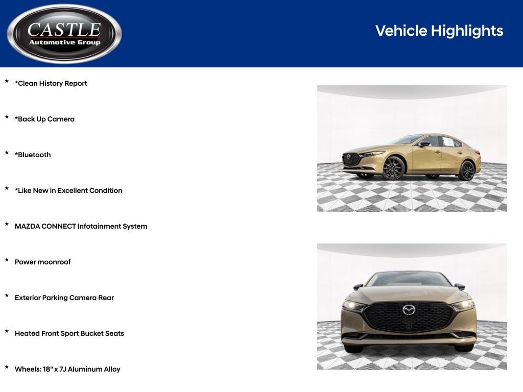 Used 2024 MAZDA MAZDA3 Carbon AWD/4WD image 4