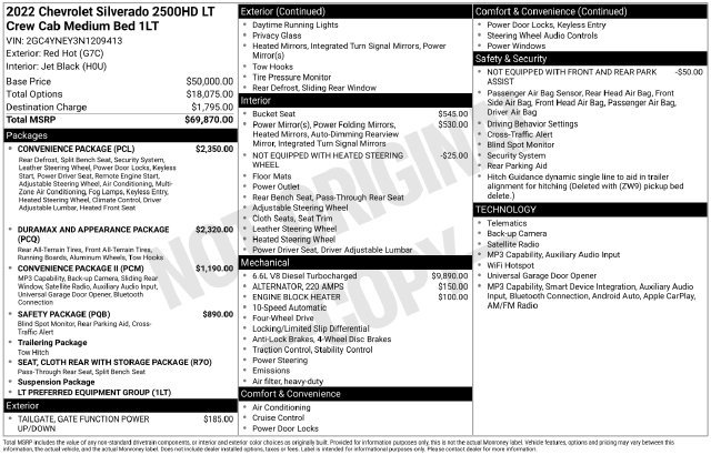 Used 2022 Chevrolet Silverado 2500 LT w/ Convenience Package AWD/4WD image 20