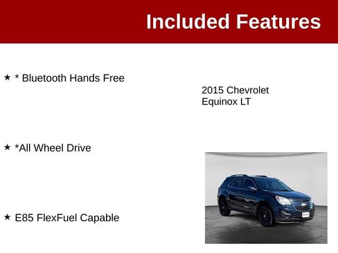 Used 2015 Chevrolet Equinox LT w/ Driver Convenience Package AWD/4WD image 3