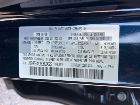 Certified 2025 MAZDA CX-5 AWD 2.5 S w/ Preferred Package image 34