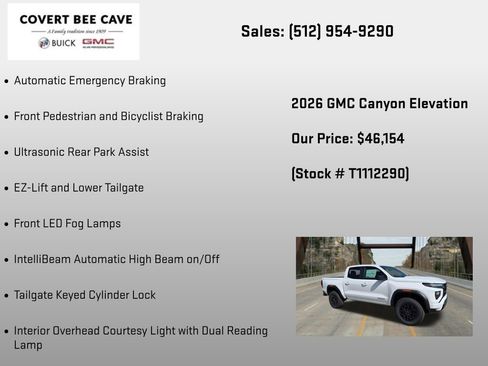 New 2026 GMC Canyon Elevation w/ Convenience Package AWD/4WD image 30