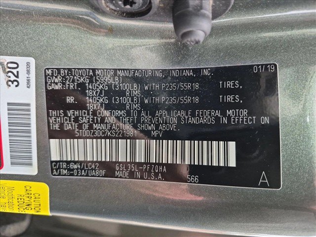 Used 2019 Toyota Sienna XLE Premium AWD/4WD image 14