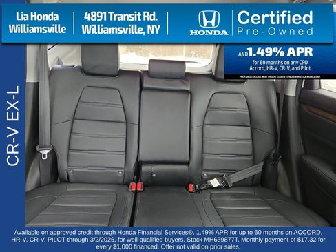 Certified 2021 Honda CR-V EX-L image 33