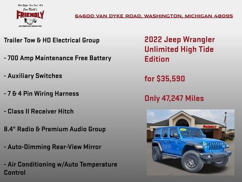 Used 2022 Jeep Wrangler Unlimited Sport AWD/4WD image 30